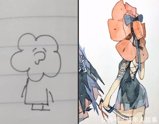 尖尖|绘画大佬帮粉丝改图,增添“亿点”细节,改完后连“次元”都变了