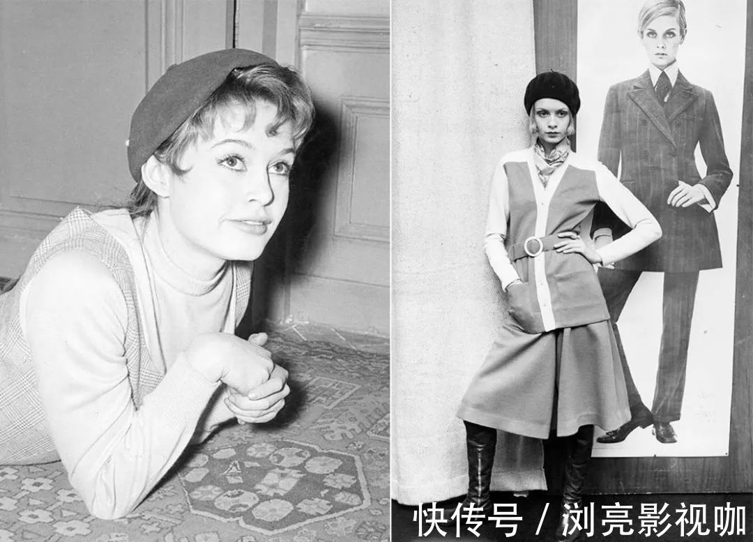 格纹贝雷帽 贝雷帽是小脸专属不,脸大的女生戴照样时髦,秋冬让你美上天