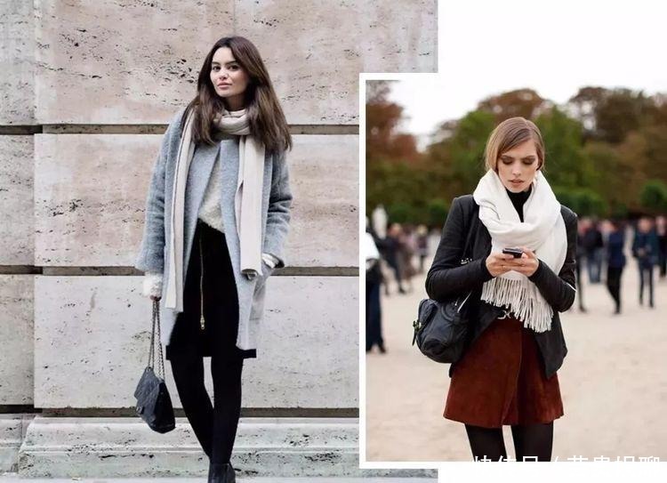 流行|围巾别再绕脖子系啦, 今年最流行的系法是这种! 保暖又时髦!