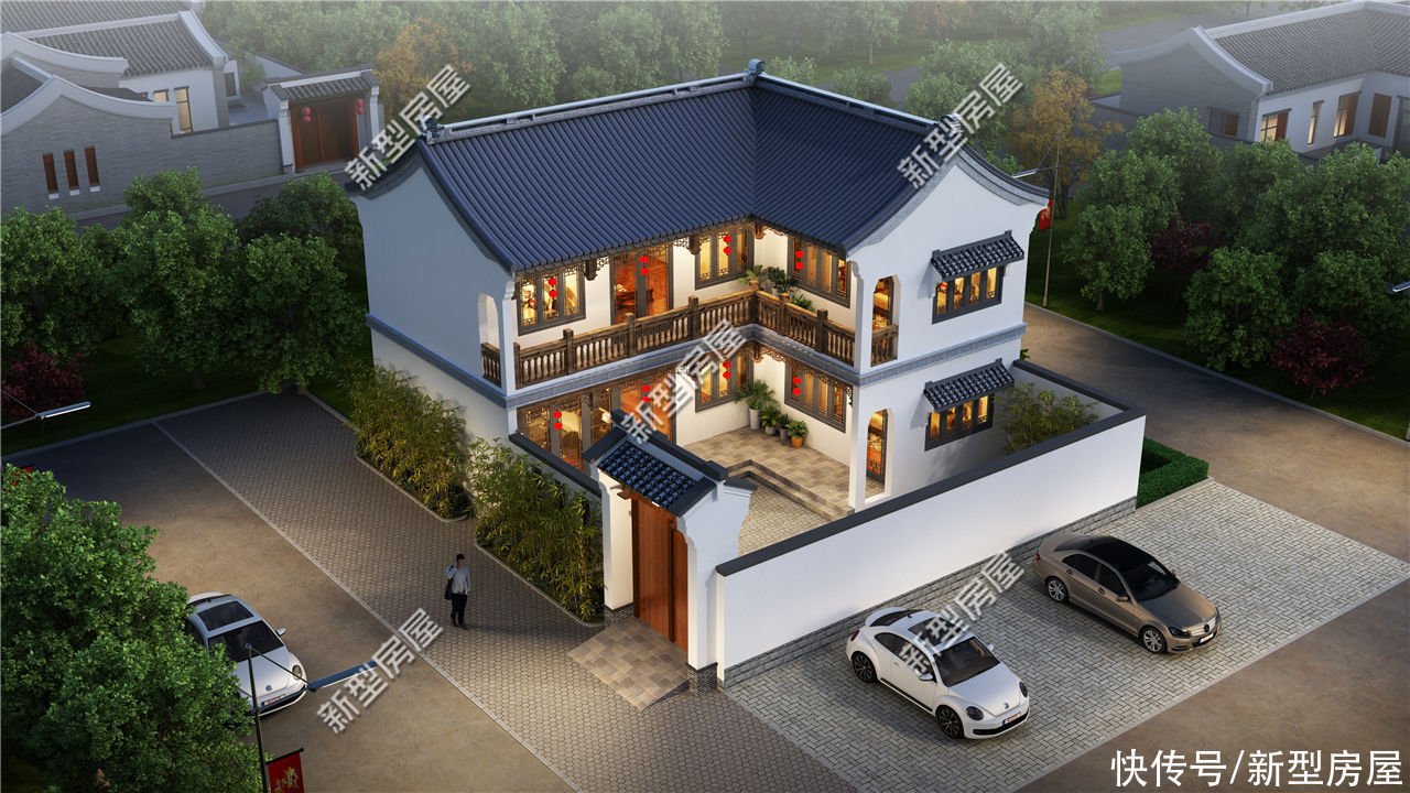 占地|8套中式别墅合集:我理想的农村养老住宅,还得是中式