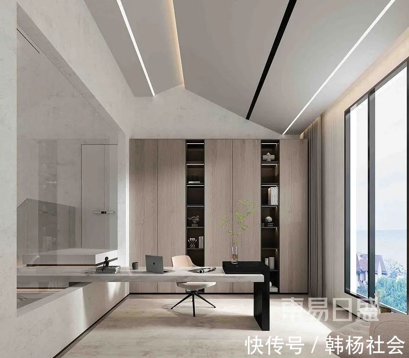 极简风|750㎡极简风别墅设计,日子不紧不慢,生活不急不躁