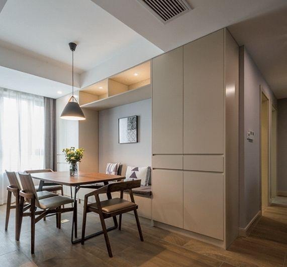 柜子|老公非在餐厅打一排柜子,空间一下多出好几平,邻居立马学走了!