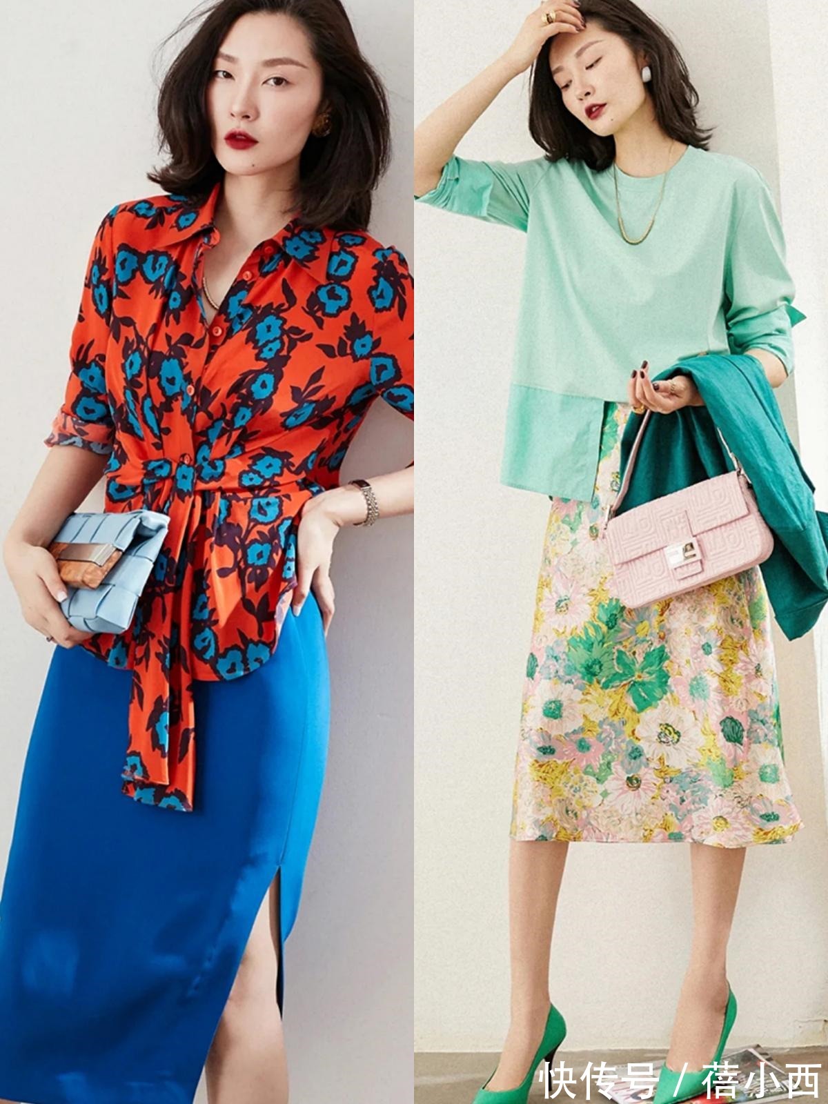 纯色|气质很一般的女生,多穿印花裙、衬衫、半身裙,变美是迟早的事