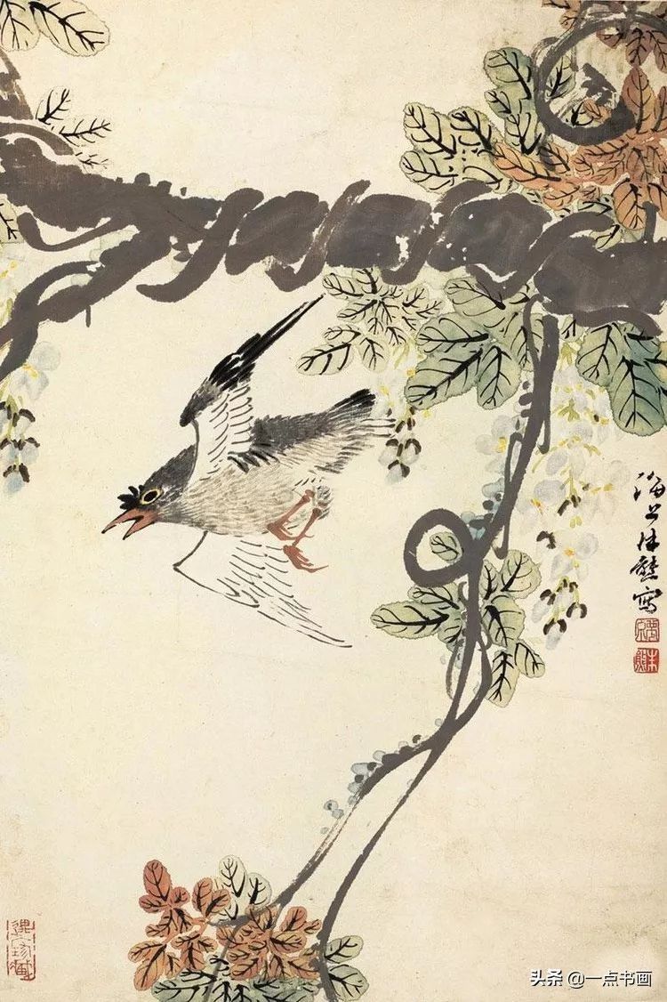 嘉树堂！清代海派 朱熊 花鸟作品欣赏