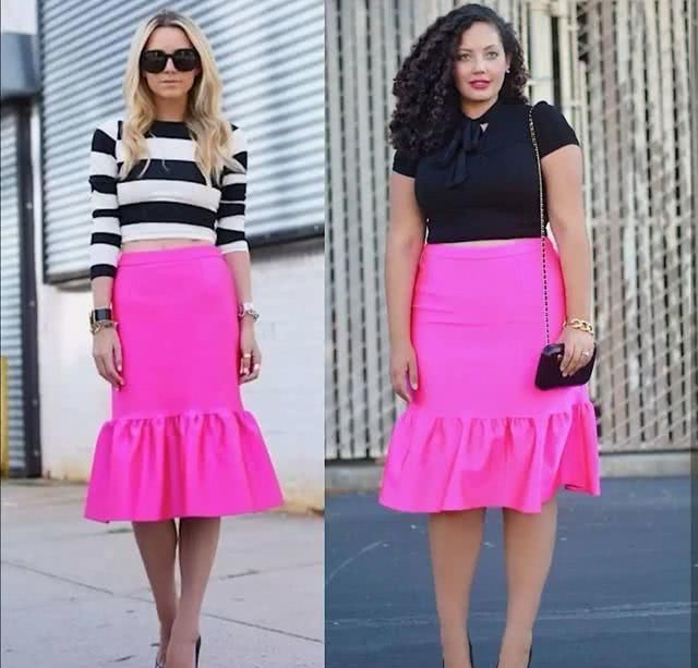 会穿的女人能有多美180斤的时尚博主,撞衫梅根竟然还赢了