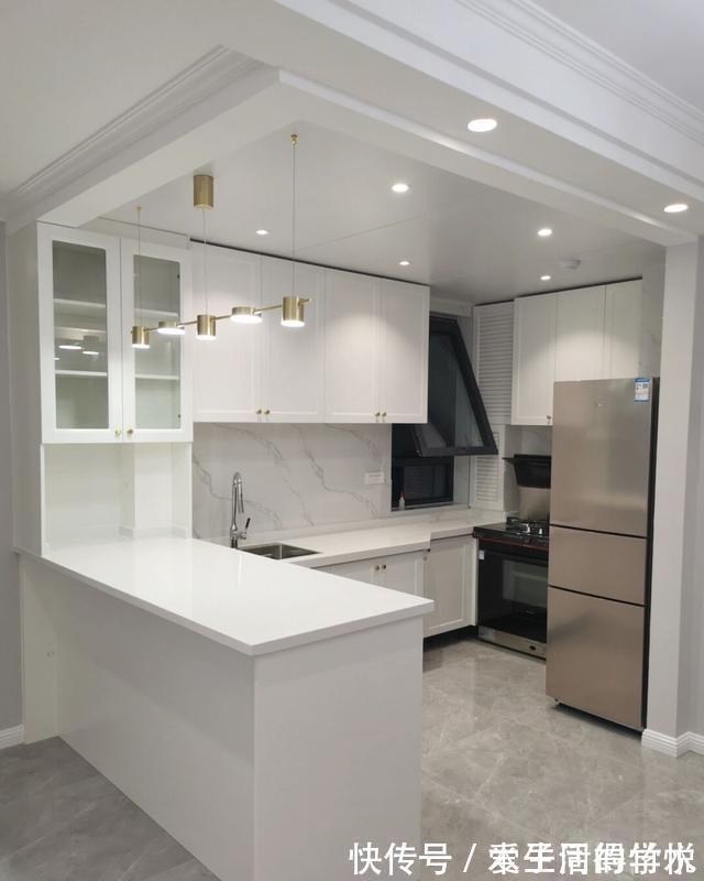 吊灯|人生首套新房,全屋自己设计,做开放式厨房非常满意,很期待入住