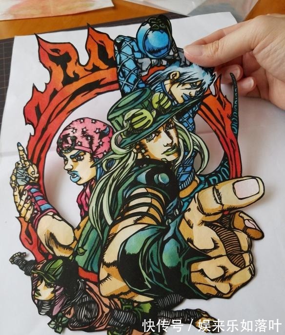 艺术家|日本艺术家做JOJO剪纸,吉良吉影完美还原,乔鲁诺更让人惊艳