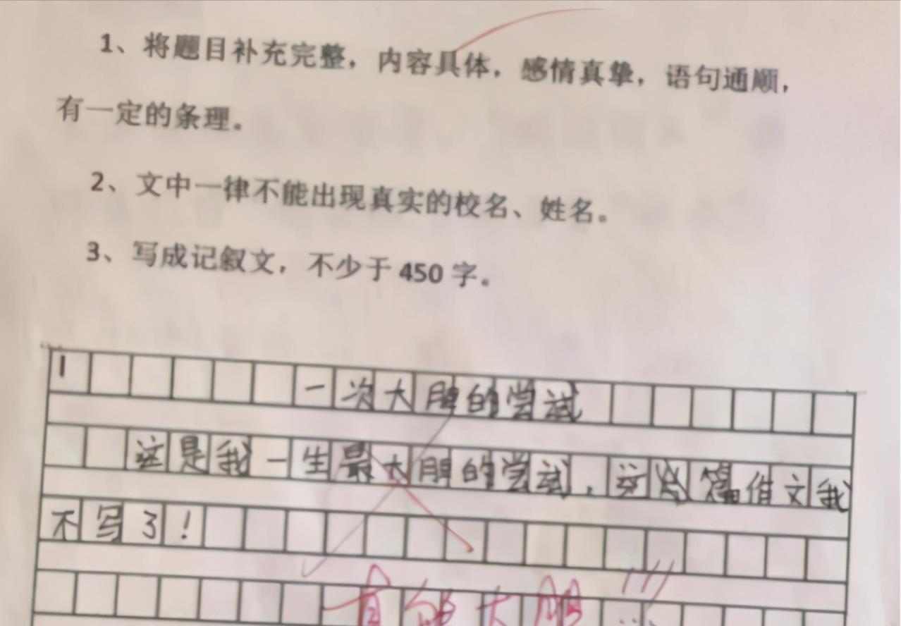 小学生零分作文重现江湖，“奇思妙想”让人猜不透，网友：妈见打