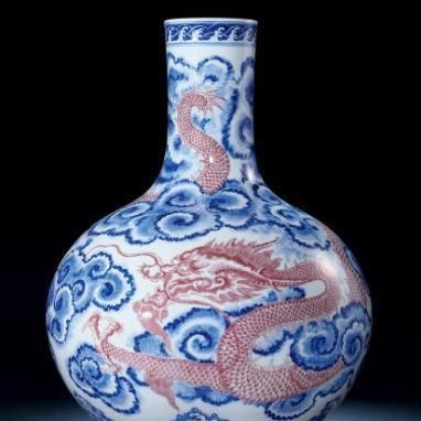 乾隆#600块钱在地摊上淘一个乾隆的青花云龙纹瓶,摊主气得蹲路边骂街