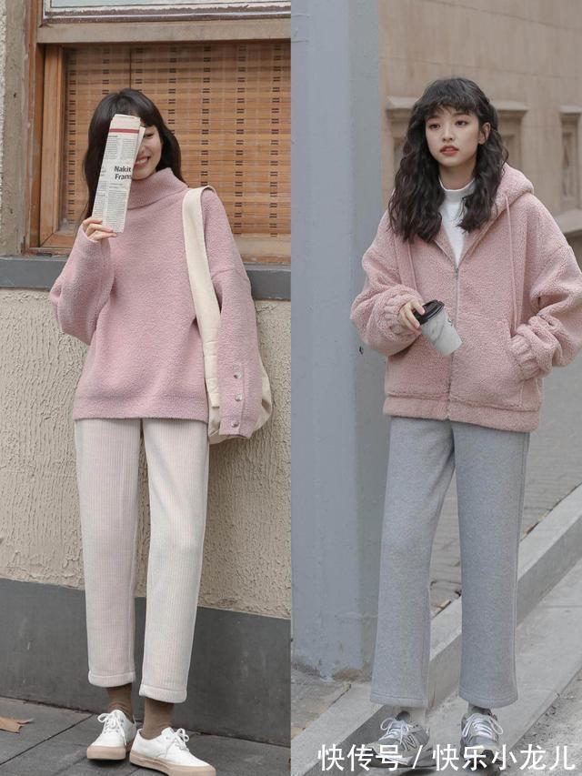 长裤 很适合冬天的搭配:长裤搭配平底鞋,显高舒适,真好看