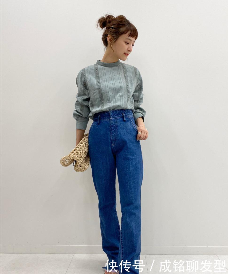 腰线|小个子穿搭模板,身高155日本博主示范显高穿法,轻松穿出高挑感