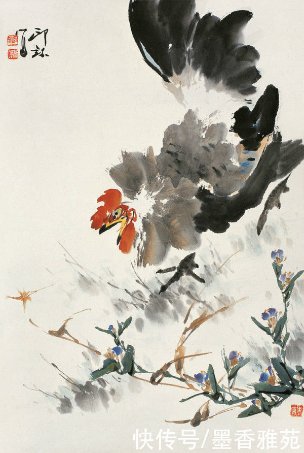 花鸟画|当代画家萧朗精品花鸟画作品欣赏