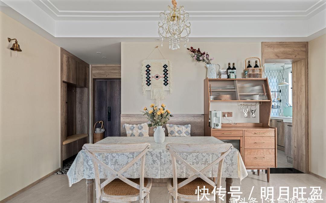 双开门|同样是原木风,她家不跟风不顺应主流,混搭出的效果让人眼前一亮
