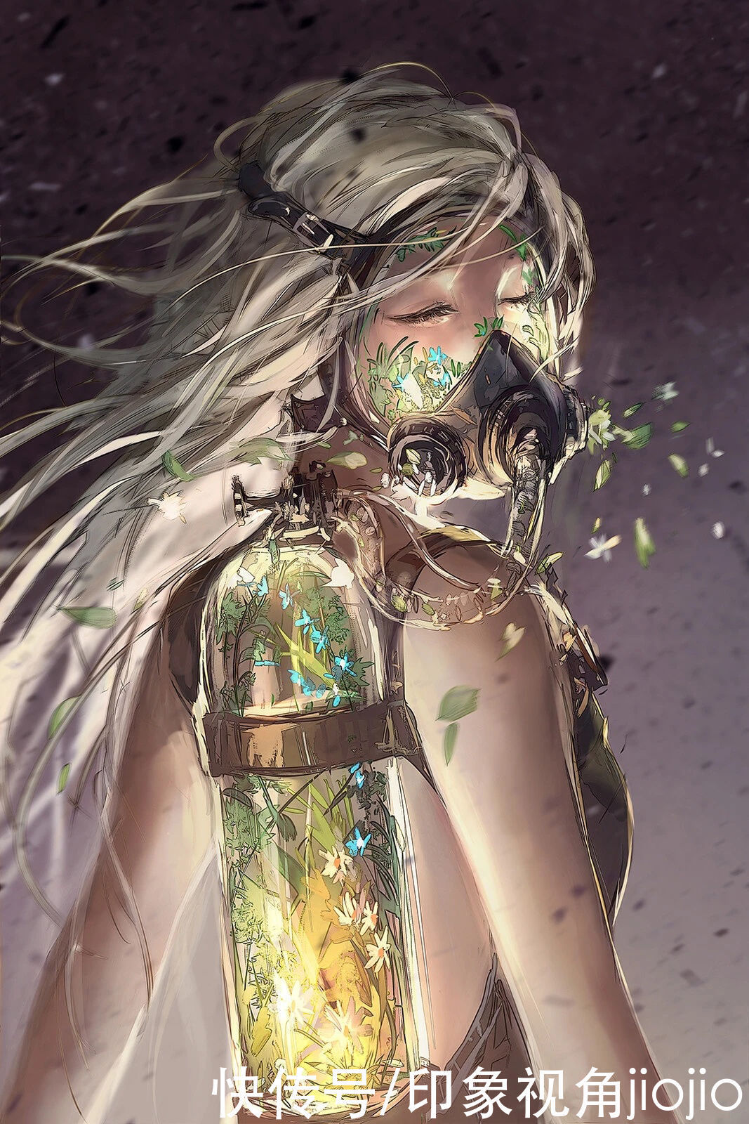 jiojio&有着梦境般画面的人物插画,通透的色彩给作品锦上添花