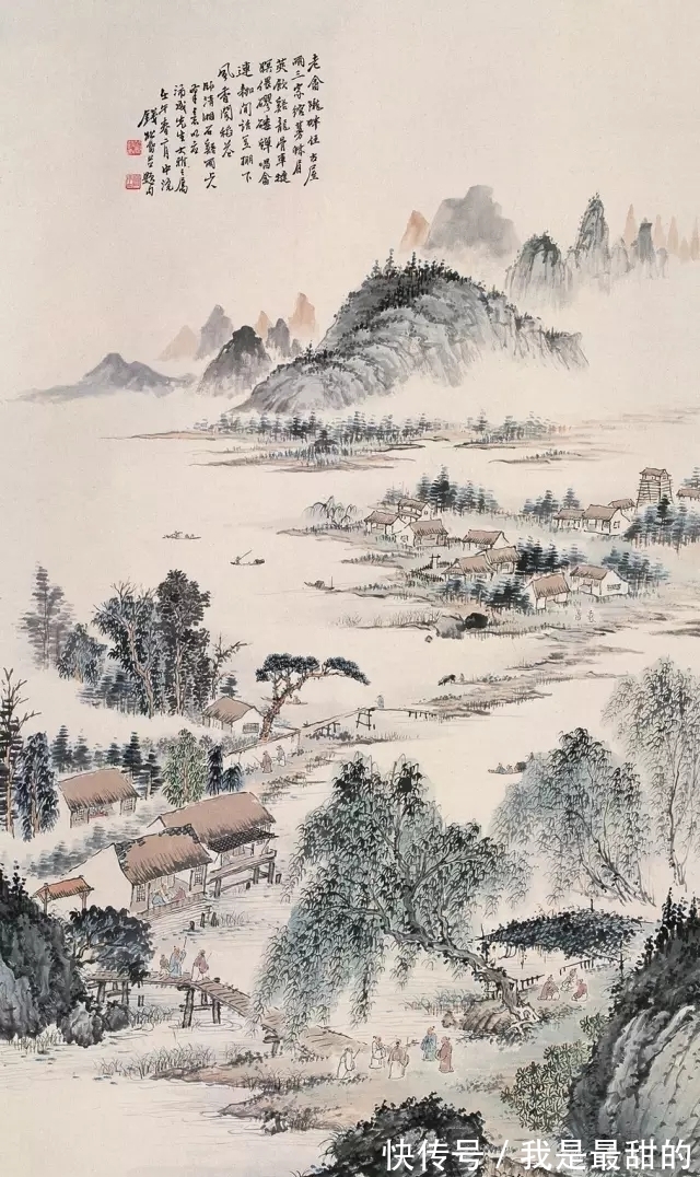 新国画@“新国画”以前他怎么画画?钱松嵒早期山水画