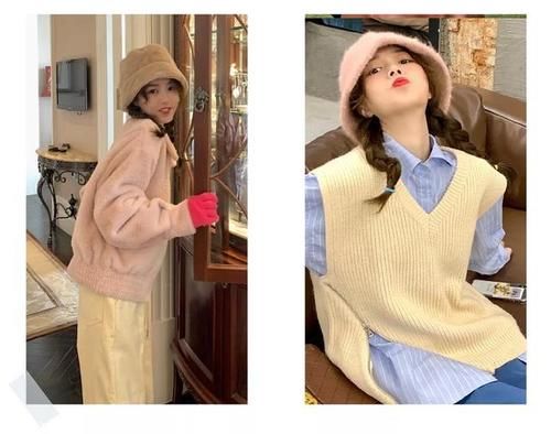 不管是什么款式，只要有了毛茸元素，整个人都变软萌了