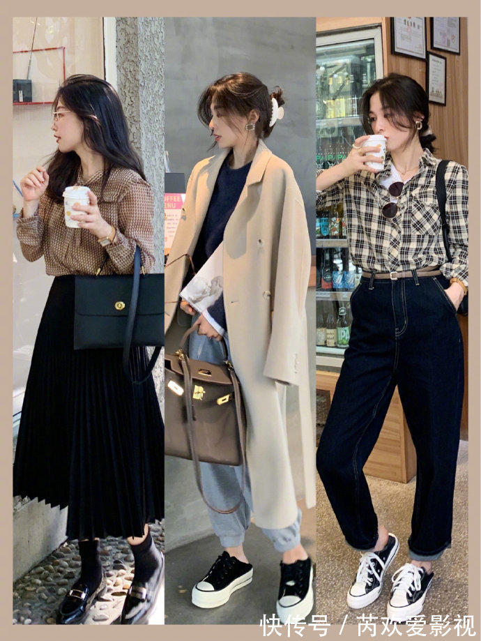 气质 女生早秋气质风衣穿搭合集,真的太会穿啦