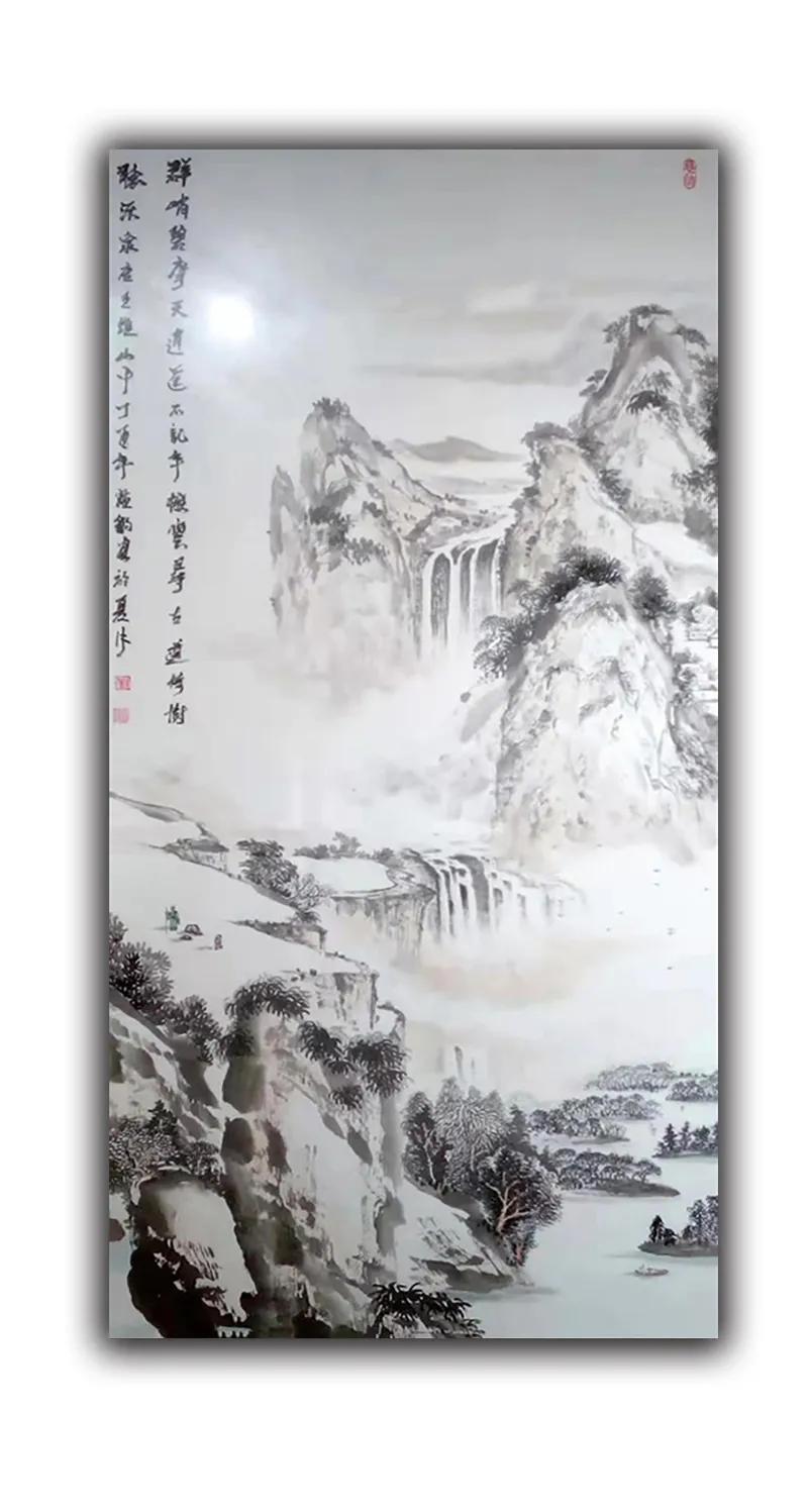 墨忠虎一一刘猛豹中国水墨工笔榕树创始人作品鉴赏