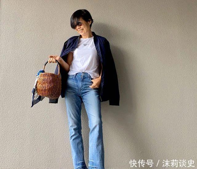 私服 58岁日本太太的私服穿搭,年过半百,借助基础款,照样穿出好风采