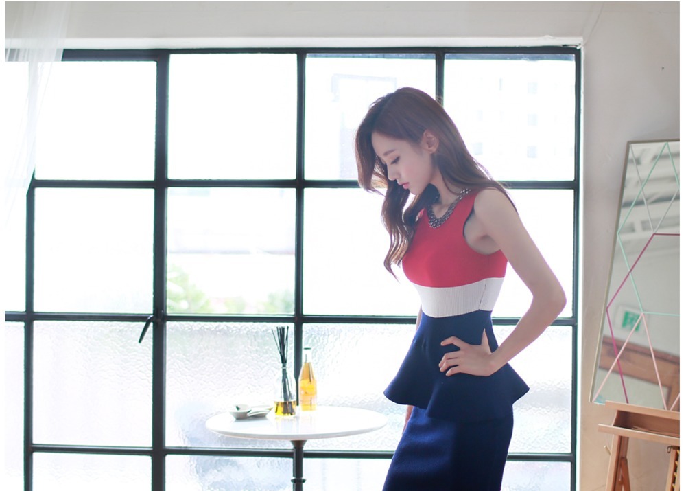 喇叭|孙允珠夏日喇叭路德斯套裙，这样“高级”穿搭法则，显瘦实用！