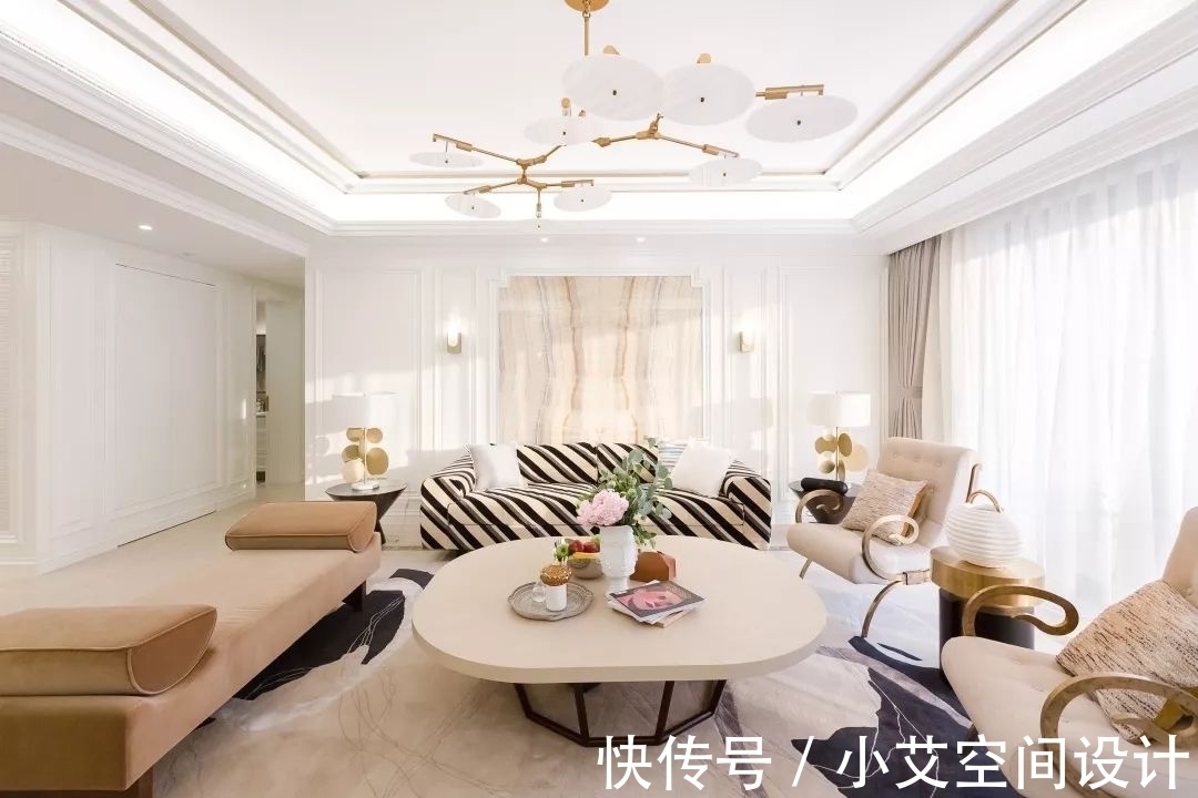 精装|270㎡精装房软装设计,简洁、纯美的温馨轻法式风