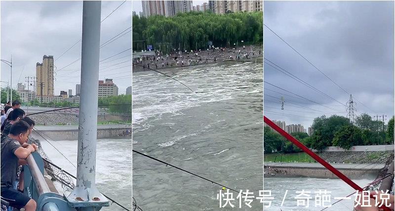 阜阳|安徽阜阳开闸,大鳜鱼、大翘嘴成群出现,有人不惜高压线下钓鱼