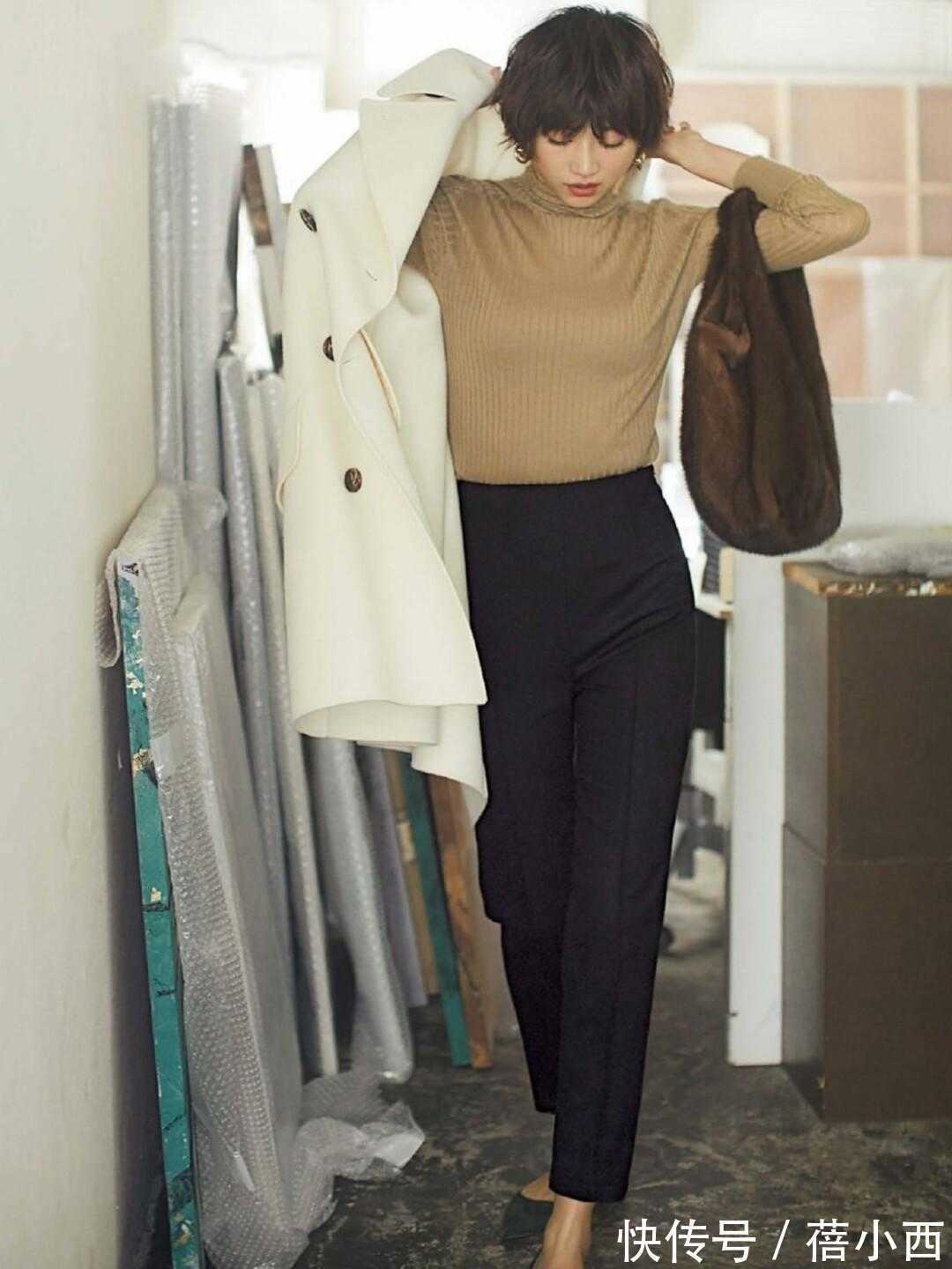 博主|优雅的日本女人都爱穿针织衫,懂得配色和搭配技巧,简直美呆了!