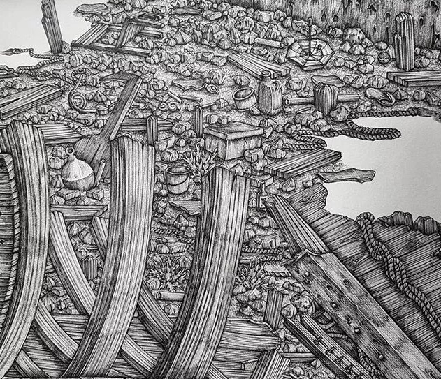 olivia@全球最“抠”美女画家,用一支2元针管笔惊艳世界