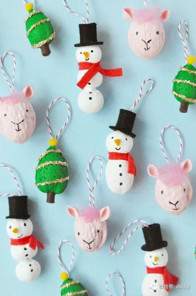 装饰|DIY,6种,小装饰!这里有圣诞树上的小挂饰!