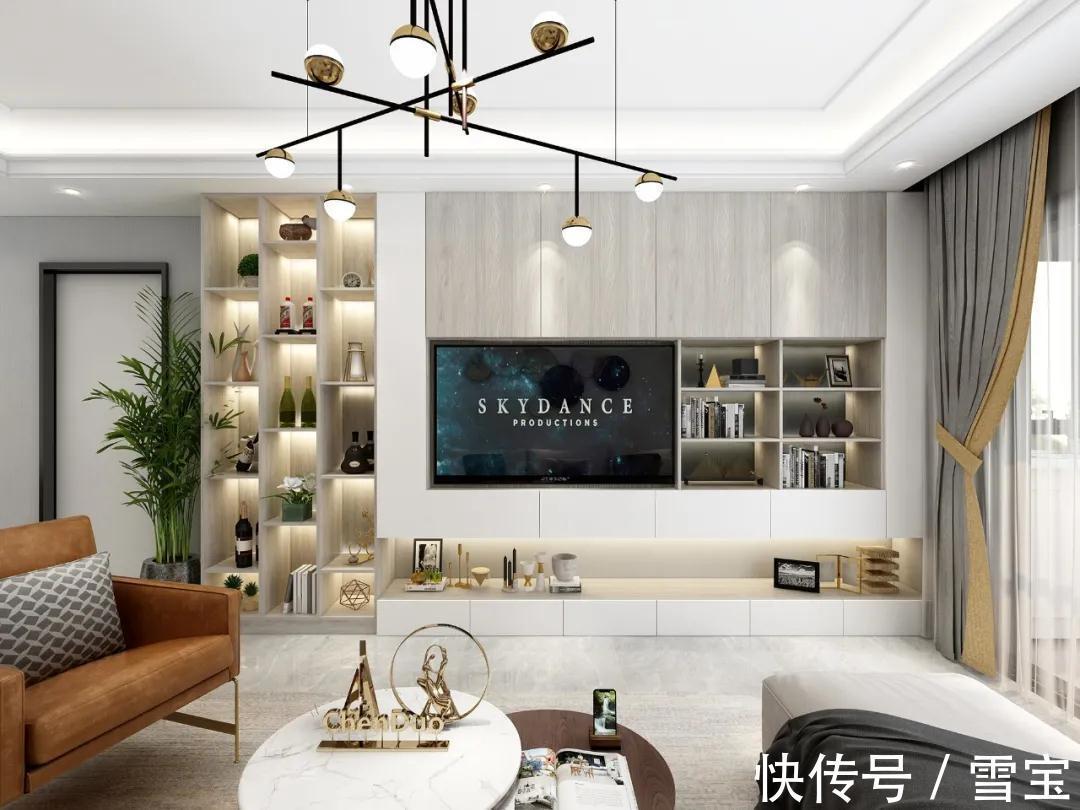 雪宝|板材十大品牌:定制高颜值电视柜,就该这么装!
