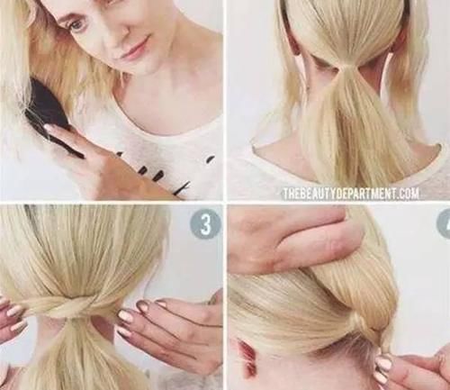 马尾的20种扎法，比披头散发好看多了！