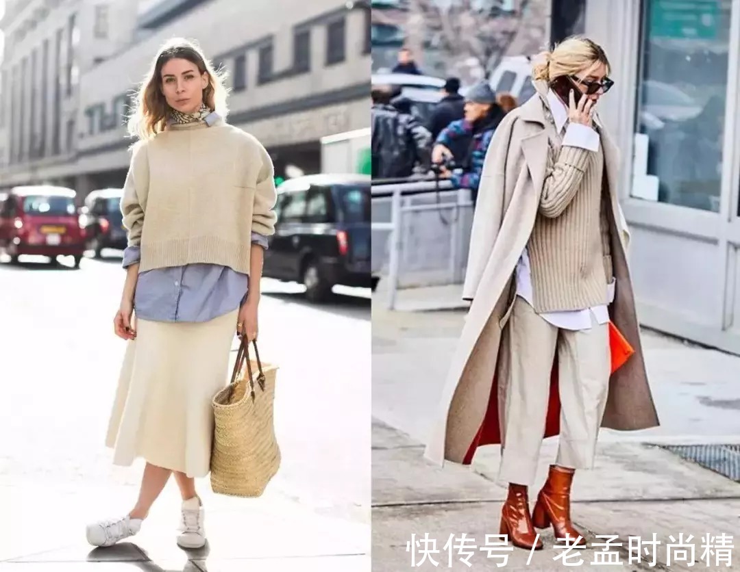 围巾 秋冬叠穿法,高级显瘦挡不住