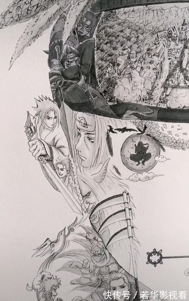 宇智波鼬|网友手绘一幅漩涡鸣人,拍卖1.4万,多人求购,网友:值这个价