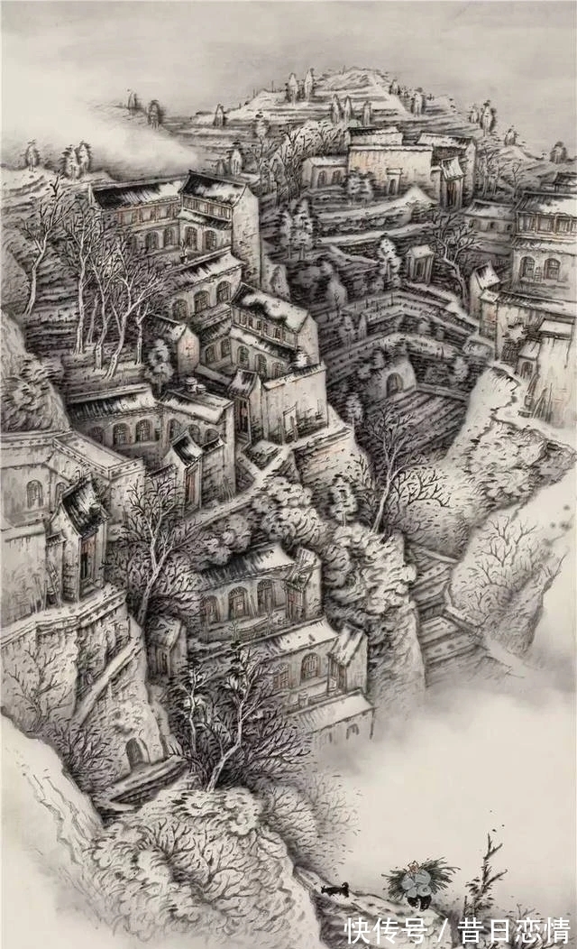 山水画|云飞霞蒸|郭清杰山水画