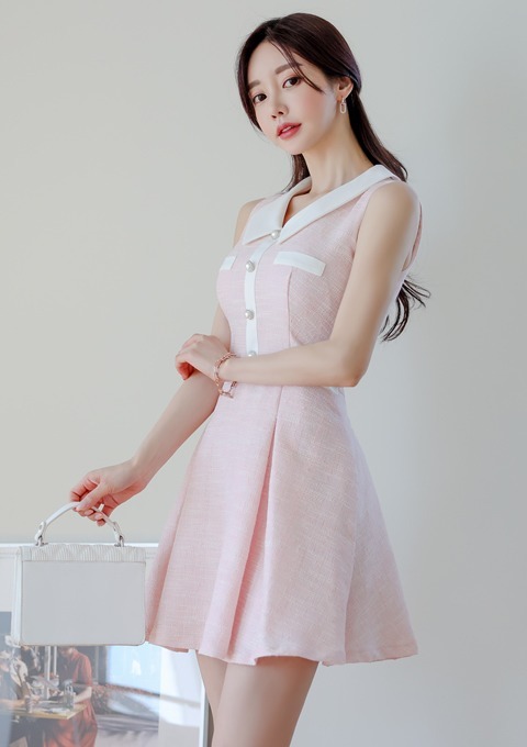 首发|首发孙允珠高清时尚搭配：甜彩霓虹棉花糖水漾芭莎洋裙