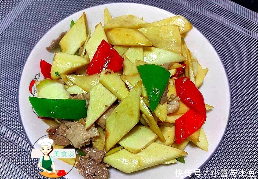 停不下|茭白炒肉此做法,简单一炒就很香,低脂营养高,好吃停不下筷子