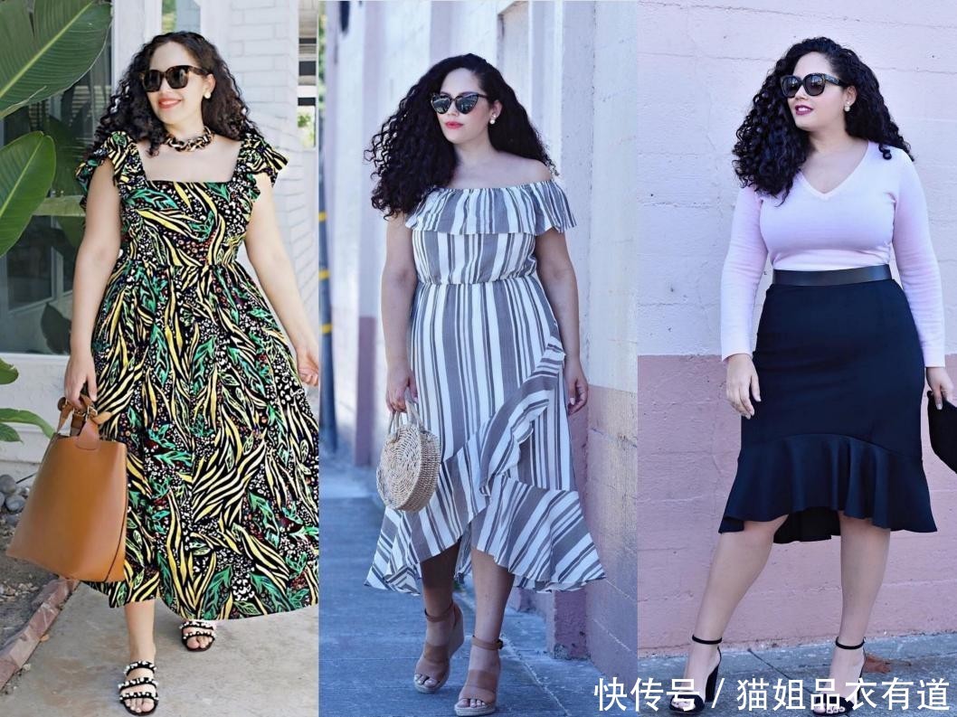 露肤|160斤的大码博主,4条法则教你“瘦身穿搭”,穿衣楷模名不虚传