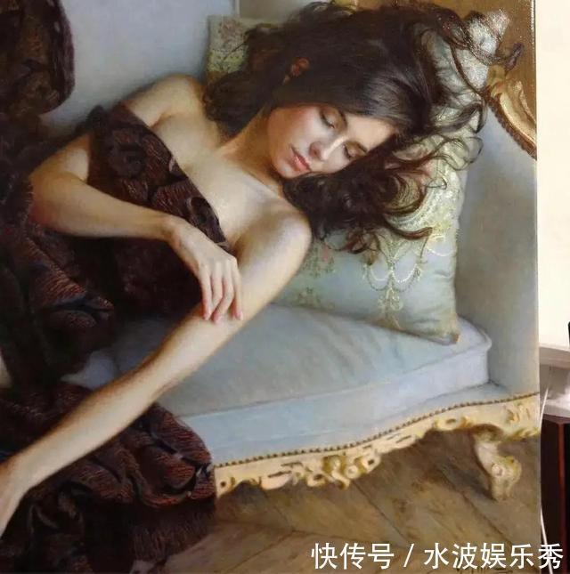 乔尔乔涅|浅谈西方画家以姿态丰腴的女性油画,寓意法国贵族的豪放性情