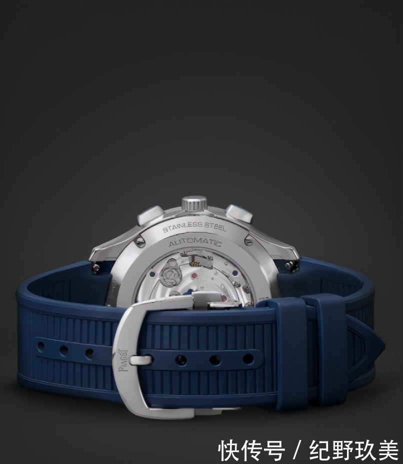 piPiaget伯爵推出Polo“蓝色熊猫盘”自动计时码表