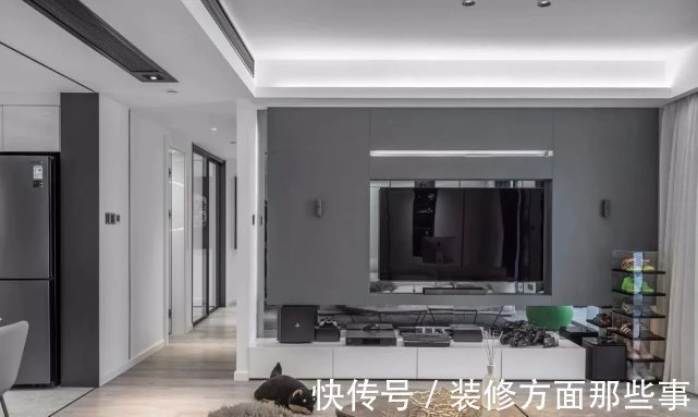 柜体|120㎡现代轻奢风开放式设计和朴素的色调,有一种高品质的氛围!