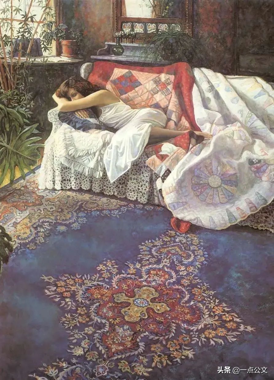 水彩!这位女画家因为一组水彩少女,醉倒多少男人