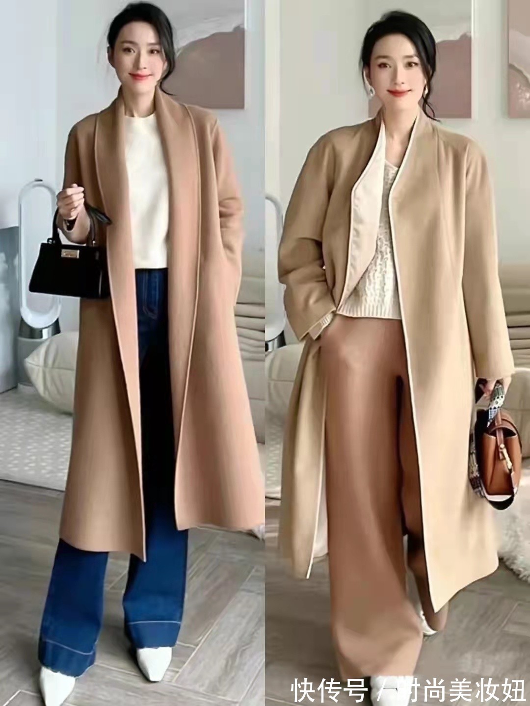 色彩 上了40岁的女人,还是穿大衣更显气质,看她的搭配高级洋气