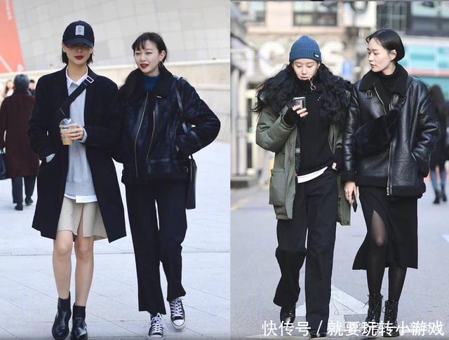 现在流行外套+裙装,看韩国女生“养眼街拍”,信手拈来最时髦
