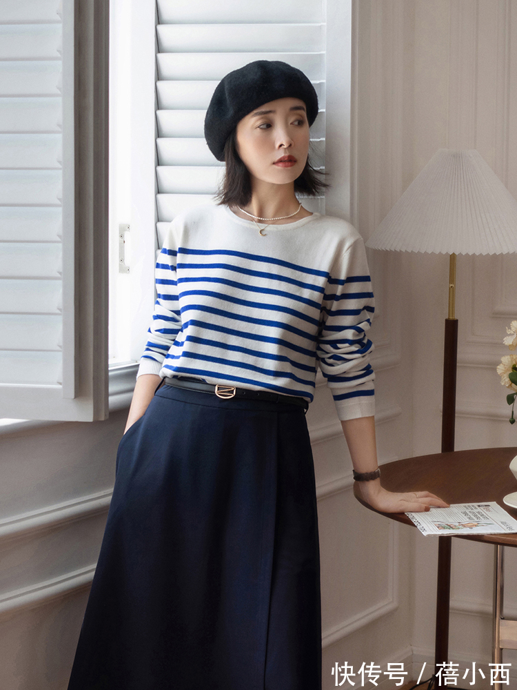 线条|女人无论年纪多大,秋天穿衣没灵感就选“毛衣”,这些技巧够你用