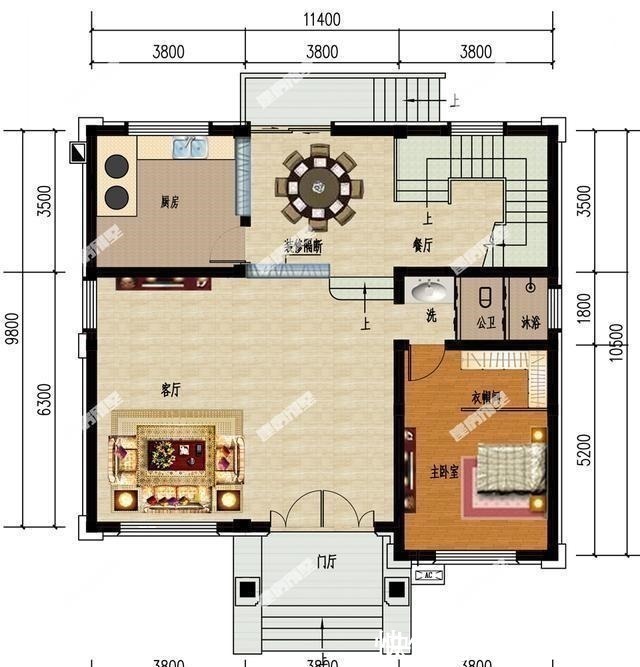 别墅|室内错层设计，两栋欧派风格别墅，35万主体建一栋！