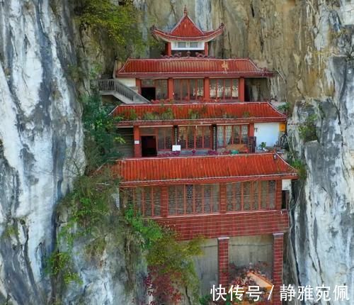 寺庙|建在夹缝里的寺庙，隐蔽到让人难以发现，不得不佩服古人的智慧