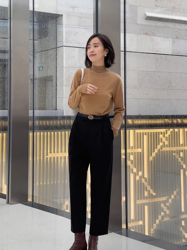 半身裙 秋天,“针织衫”这样穿才洋气,这些穿搭值得借鉴,温柔又时髦