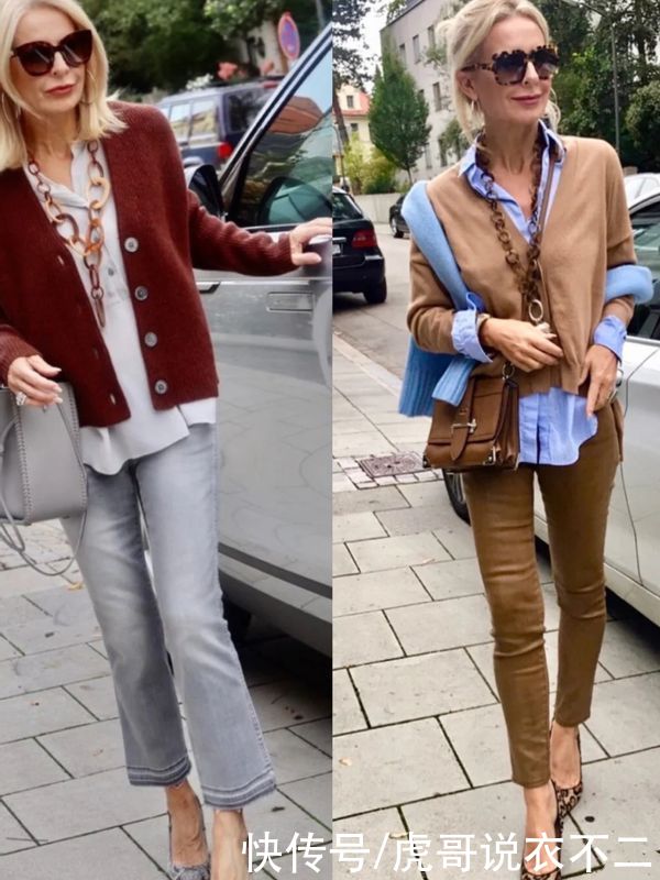 60岁女人会穿不显老,国外奶奶靠搭配成赢家,显年轻又漂亮