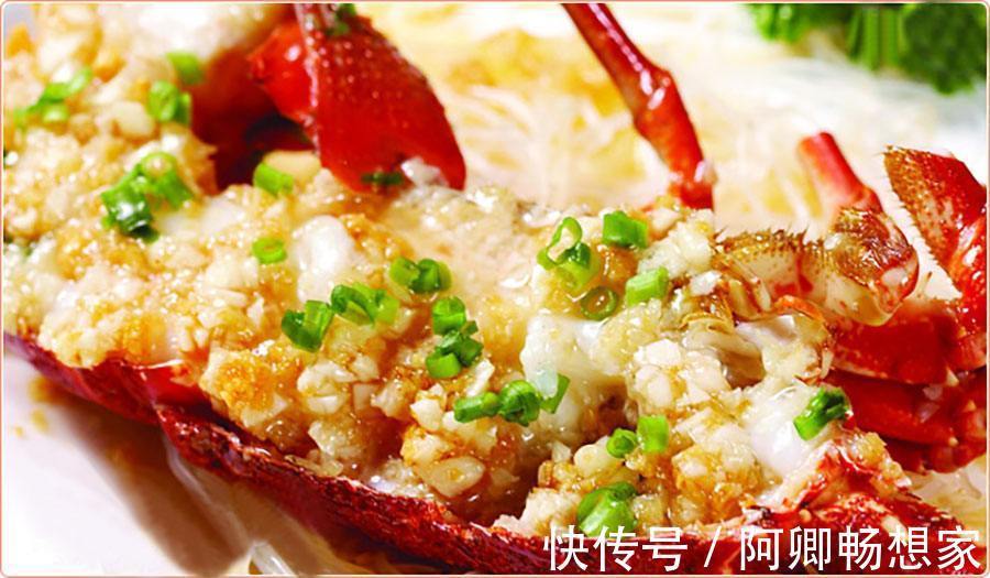 蒜蓉蒸大龙虾,含幼儿所必须的组氨酸,不用吃光看看就解馋