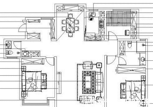 效果图|现代风格装修效果图,102平三室超精致,整体效果特棒,像别墅!